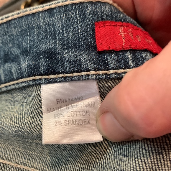 Fire Jeans distressed mini skirt, frayed hemline, sz1 - Picture 5 of 7